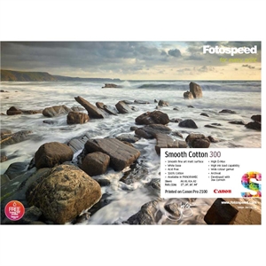 Fotospeed Smooth Cotton 300 g/m² - Fotocards A6, 25 ark