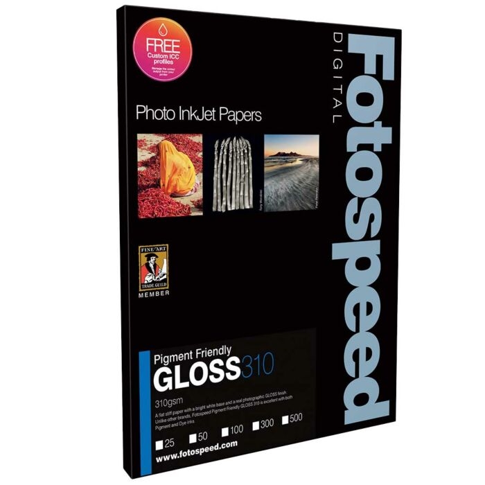 Fotospeed PF Gloss 310 g/m² - A2, 50 ark