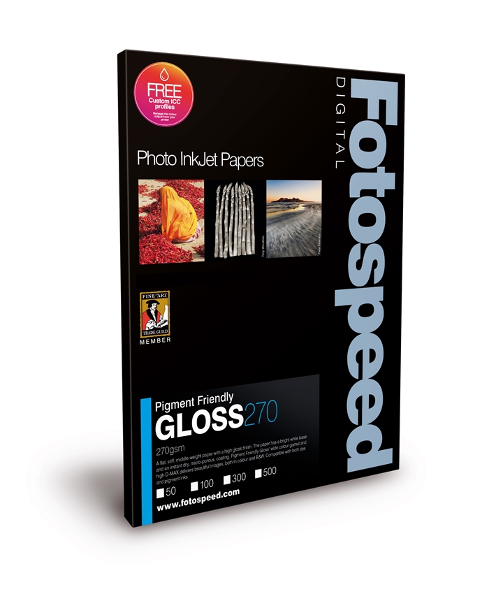 Fotospeed PF Gloss 270 g/m² - A4, 100 ark